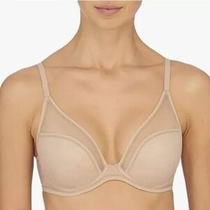 Natori Size 32DD Escape Spacer Underwire Bra Cream Tan‎ Mesh NEW Style 721267